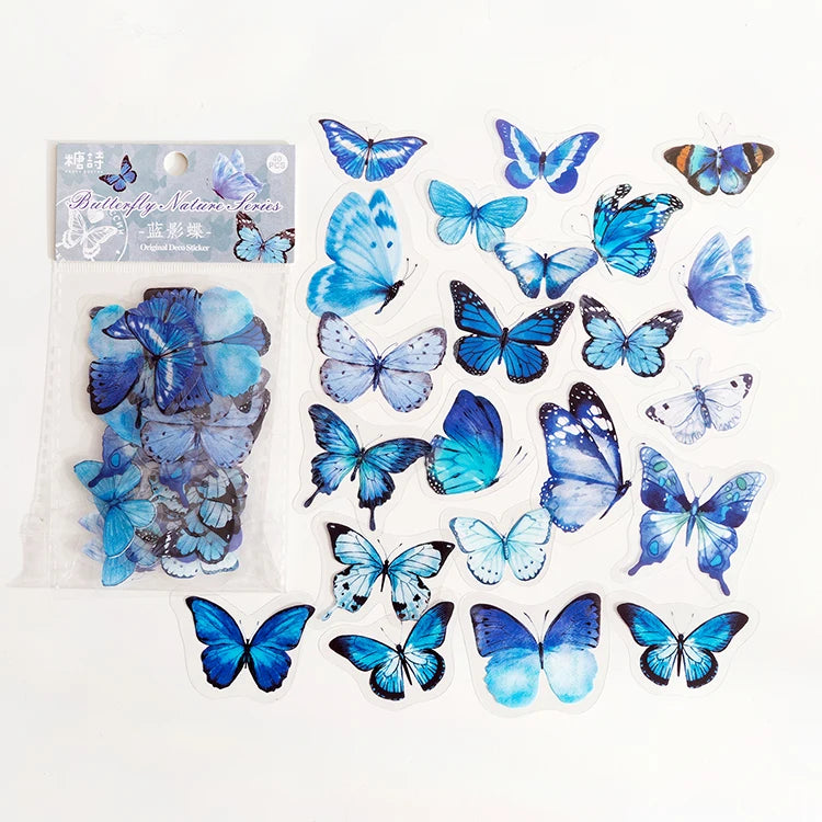 Whimsical Butterfly Sticker Set for Scrapbooking and Journaling