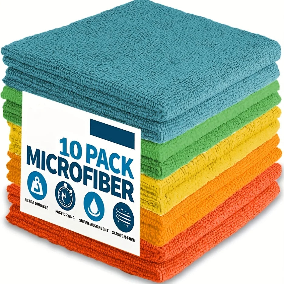 Ultra-Absorbent Microfiber Cleaning Cloths (Multi-Pack)