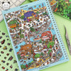Miniature Scene Sticker Book – Cute 3D Stacked Houses DIY Craft Set