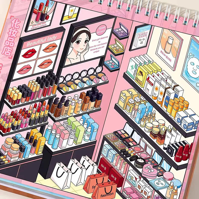 3D Sticker Scene Book — DIY Kawaii Decorative Craft Set