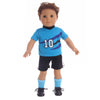 Bear Print Casual Outfit for 43 cm Baby Dolls