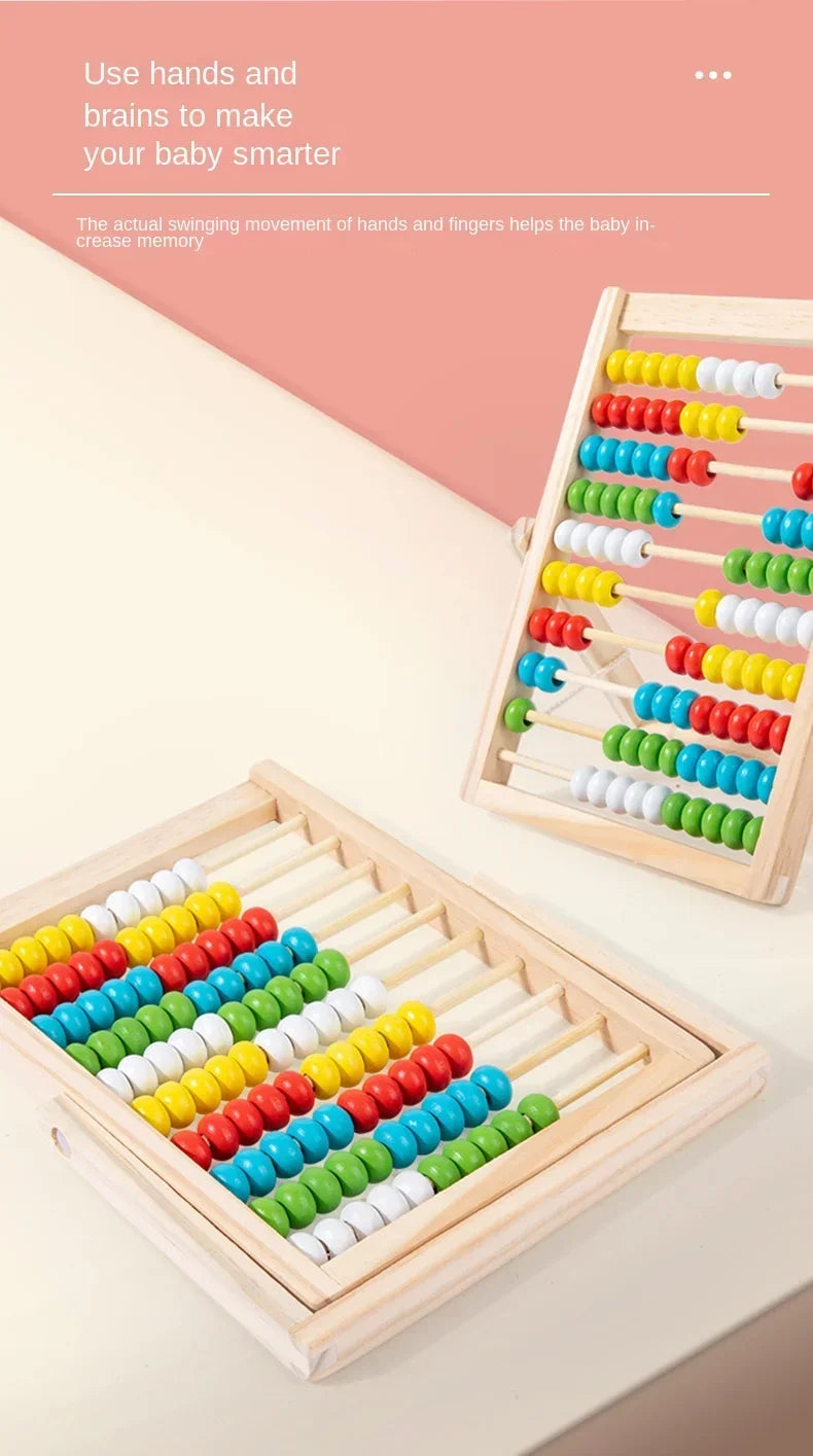 Classic Wooden Abacus with 100 Beads - Educational Counting Toy for Kids