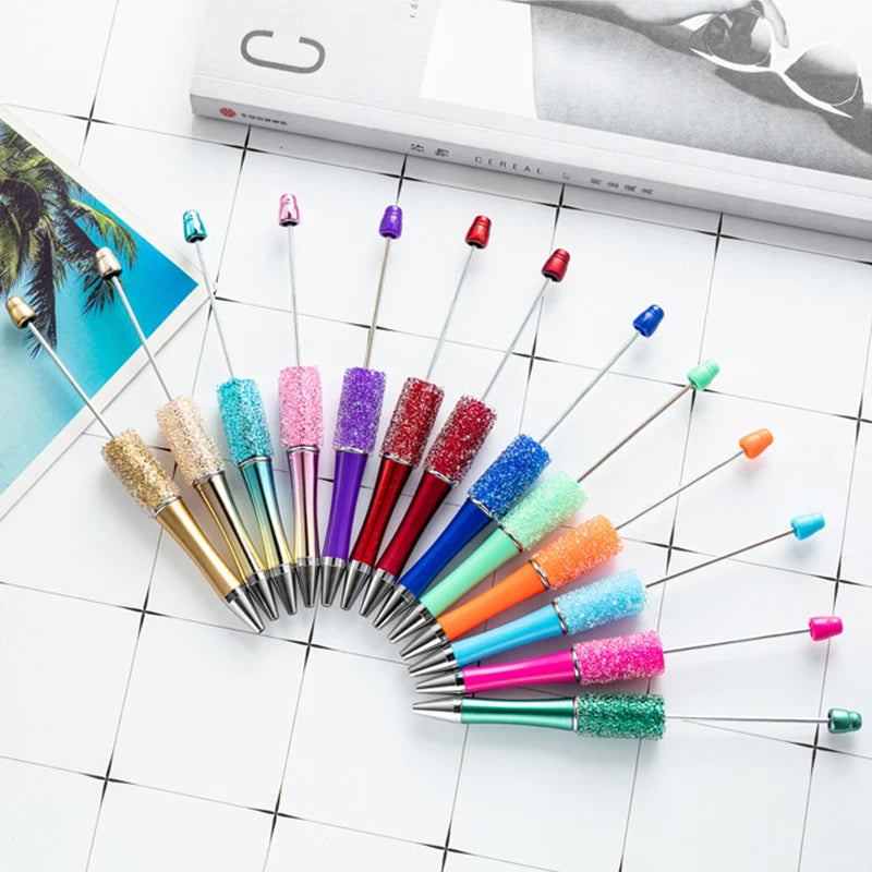 DIY Beadable Ballpoint Pens - Kawaii Craft Pen Set for School & Office