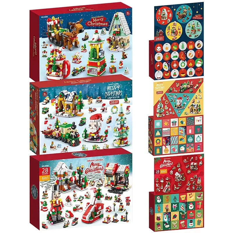 24-Day Christmas Advent Calendar with DIY Tree & Train Set