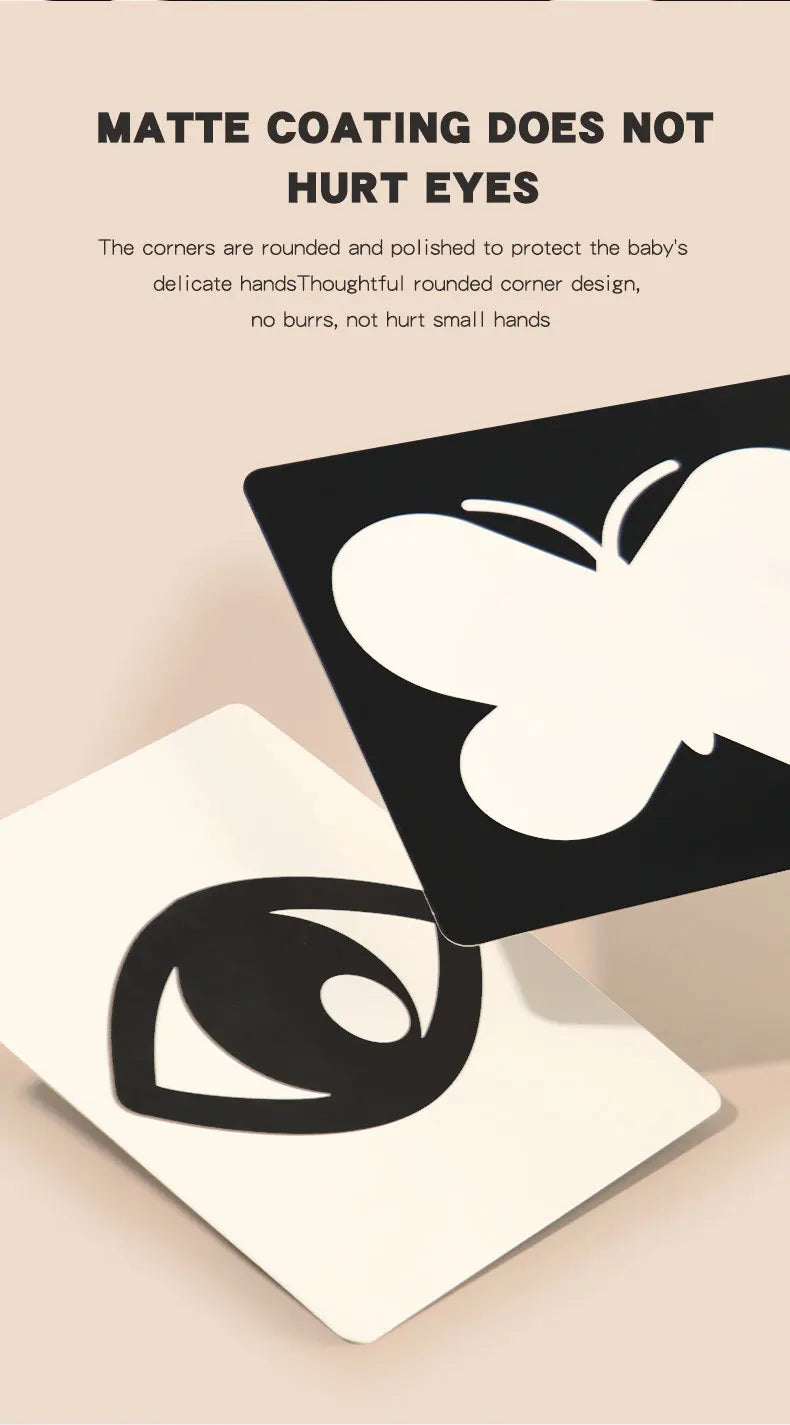 High-Contrast Baby Flash Cards for Visual Development