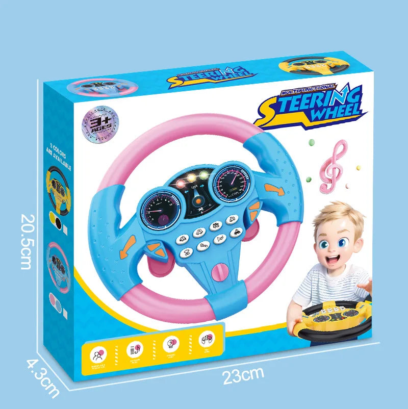 Interactive Steering Wheel Toy with Lights & Sounds for Toddlers