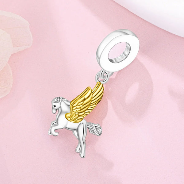 Enchanting Unicorn Pegasus Charm for Jewelry and Accessories