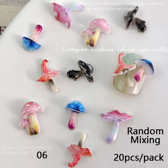 Fruit & Floral Resin Nail Art Decorations