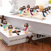 Mini Jesus Figurine Set for Easter Decorations
