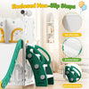 7-in-1 Toddler Slide and Swing Play Set with Basketball Hoop & Castle Playhouse