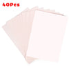 Ein Stapel von 40 Blättern rosa A4-Sublimations-Heat-Transfer-Papier für individuelles Drucken.