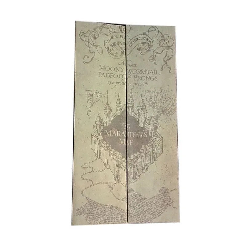 An old, aged map or document with ornate text and illustrations on a light background.
