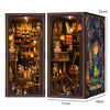 DIY Miniature Book Nook Kit - Retro Wooden Dollhouse Shelf Decor
