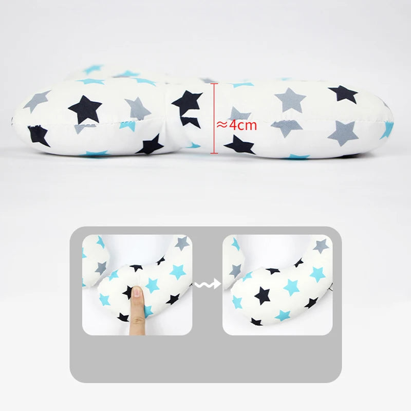 Soft U-Shaped Baby Head and Neck Support Pillow for Car Seat Travel