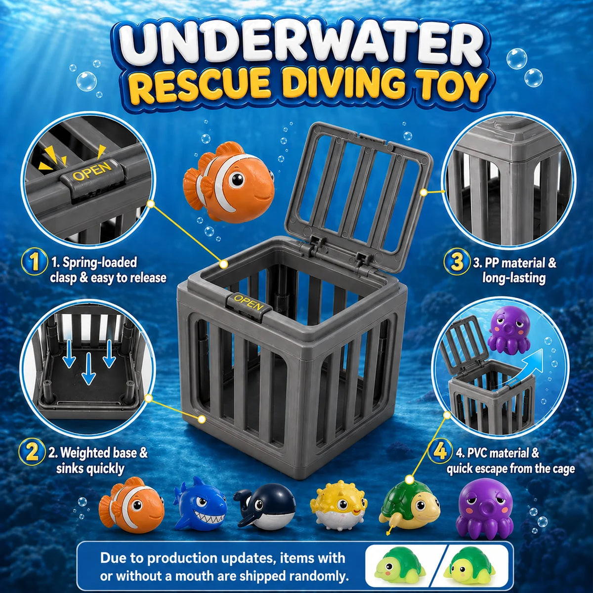 Floating Fish Pool Toy Set for Swimming Fun