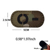 Blood Type Tactical Patches with Glow-in-the-Dark Design