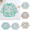 Waterproof Long-Sleeve Baby Bib with Art Smock Design