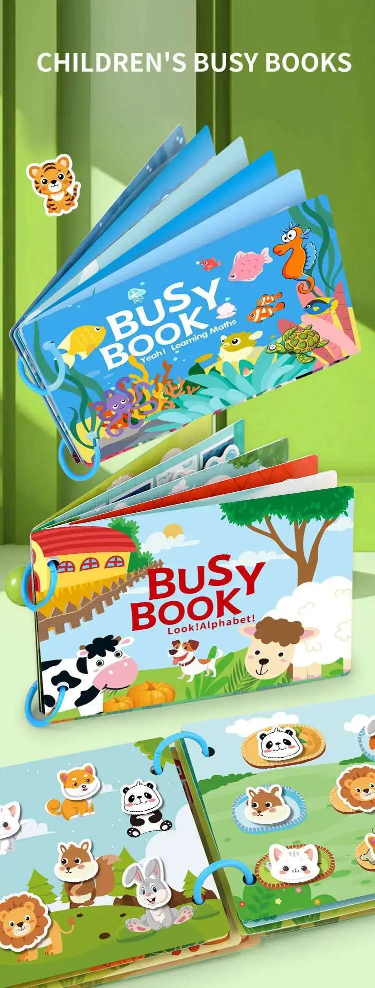 Montessori Quiet Busy Book for Early Learning