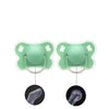 Silicone Baby Pacifier with Flower Design and Protective Cover
