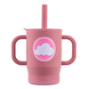 Silicone Baby Sippy Cup with Straw and Handles
