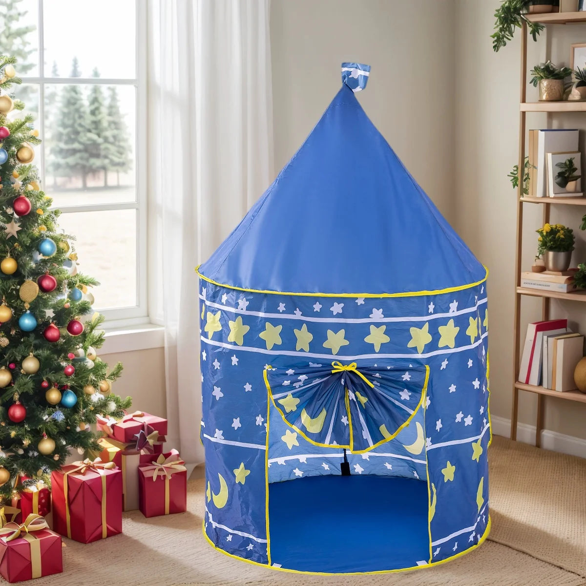 Kids' Pop-Up Play Tent – Portable Fairy Tale Castle