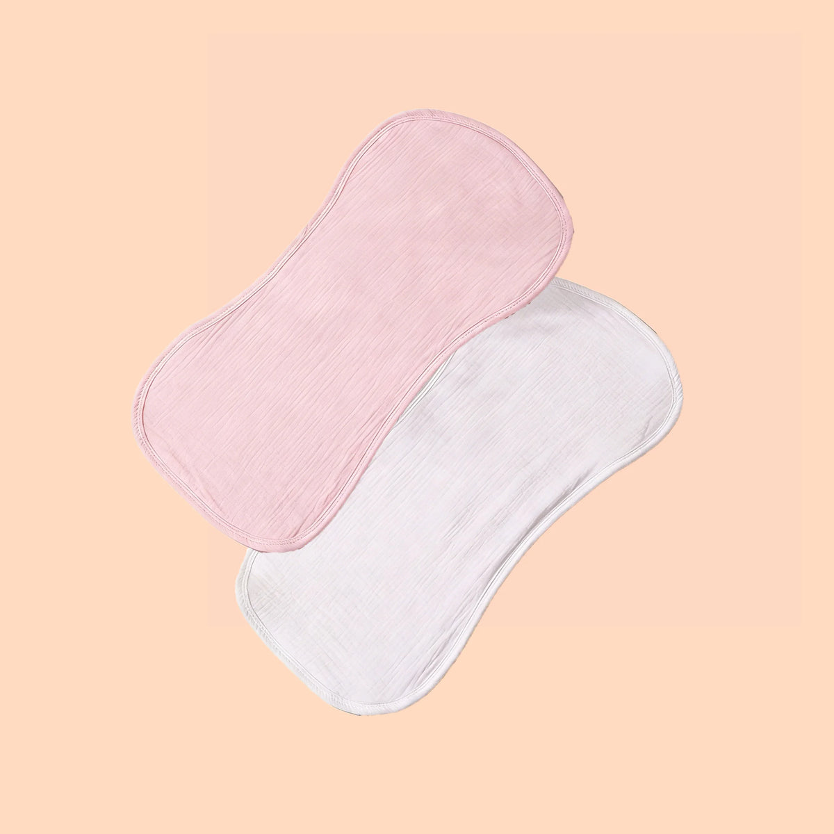 6-Layer Absorbent Baby Burp Cloths (2-Pack)