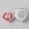 Moule à bougie en silicone floral rose et blanc, dimensions 7.8 cm