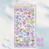3D Jelly Sticker Pack – Cute Cartoon Animals & Ghosts for DIY Decor
