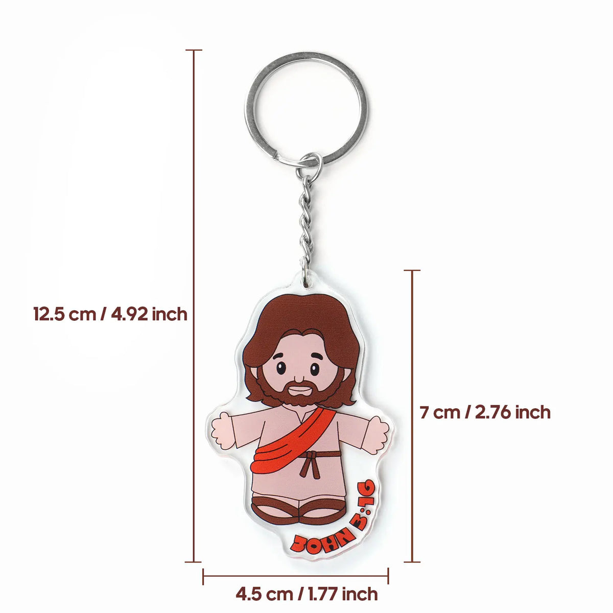A cartoon Jesus plush pillow with a beard and robe, featuring a Bible companion design.