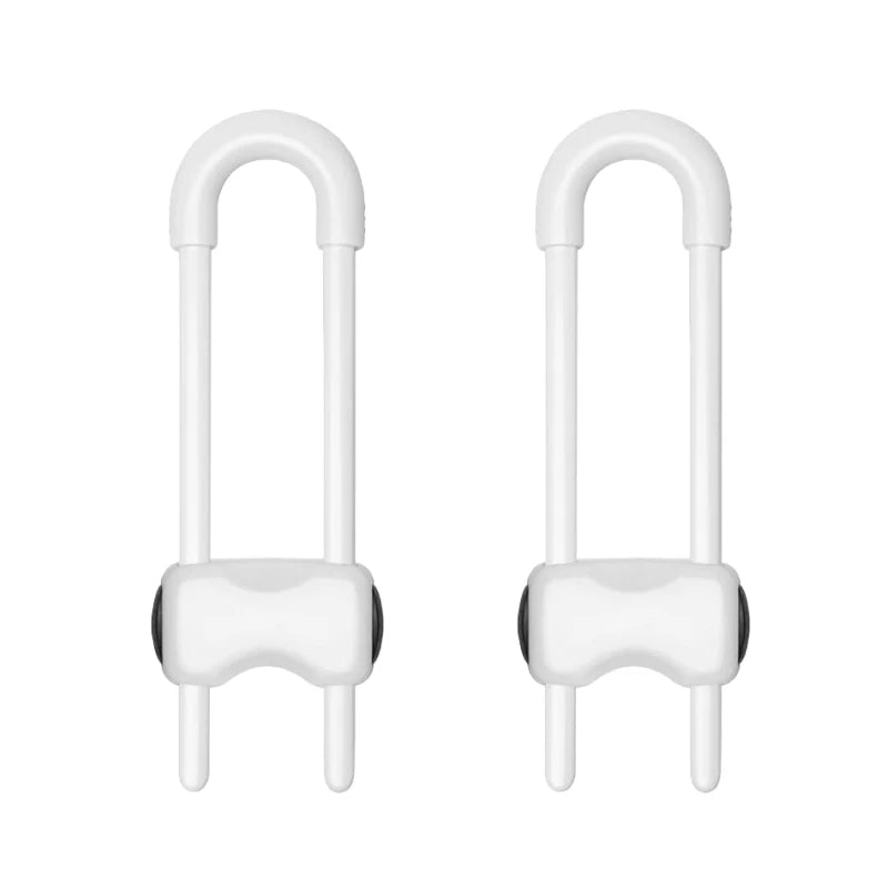 Adjustable U-Shaped Cabinet Locks for Child Safety