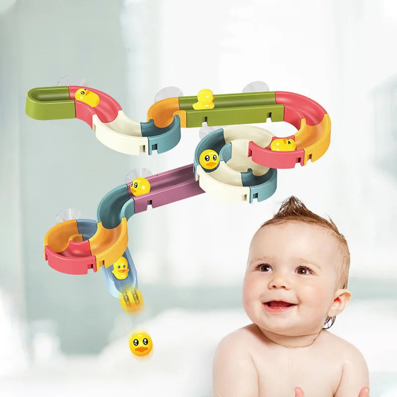 Bath Time Duck Slide Toy Set
