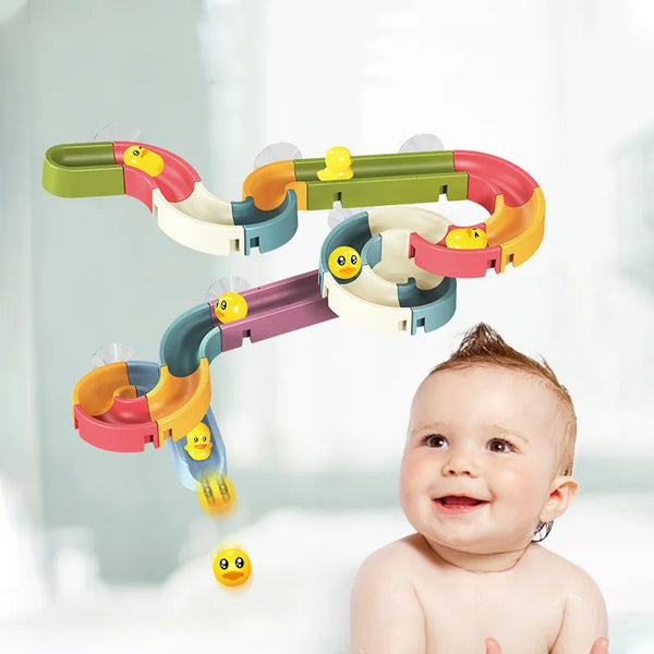 Bath Time Duck Slide Toy Set