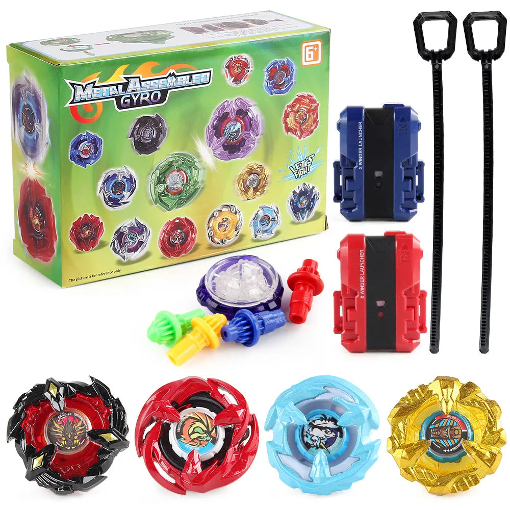 Gyro Spinning Tops Battle Set with Launchers