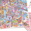 Kawaii Fantasy City 3D Sticker Sheet