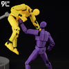 Anime-Style Articulated Dummy Figure with Display Stand