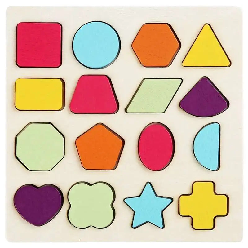 Wooden Montessori Number Puzzle & Sorting Toy