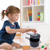 Kids Pretend Play Kitchen Set with Pots and Play Food
