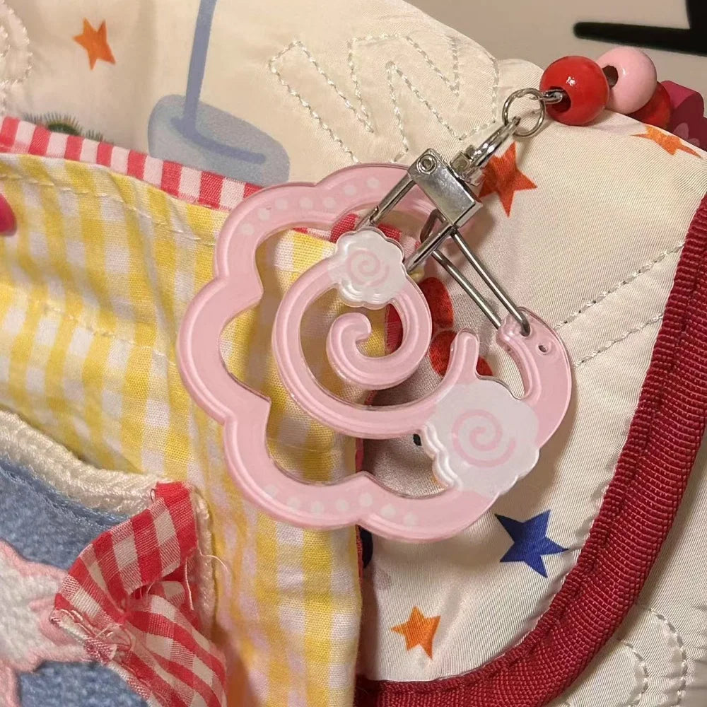 Calico Critters Heart Charm Keychain