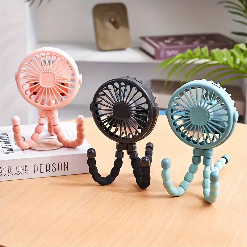 Flexible Mini USB Fan with Tripod Stand