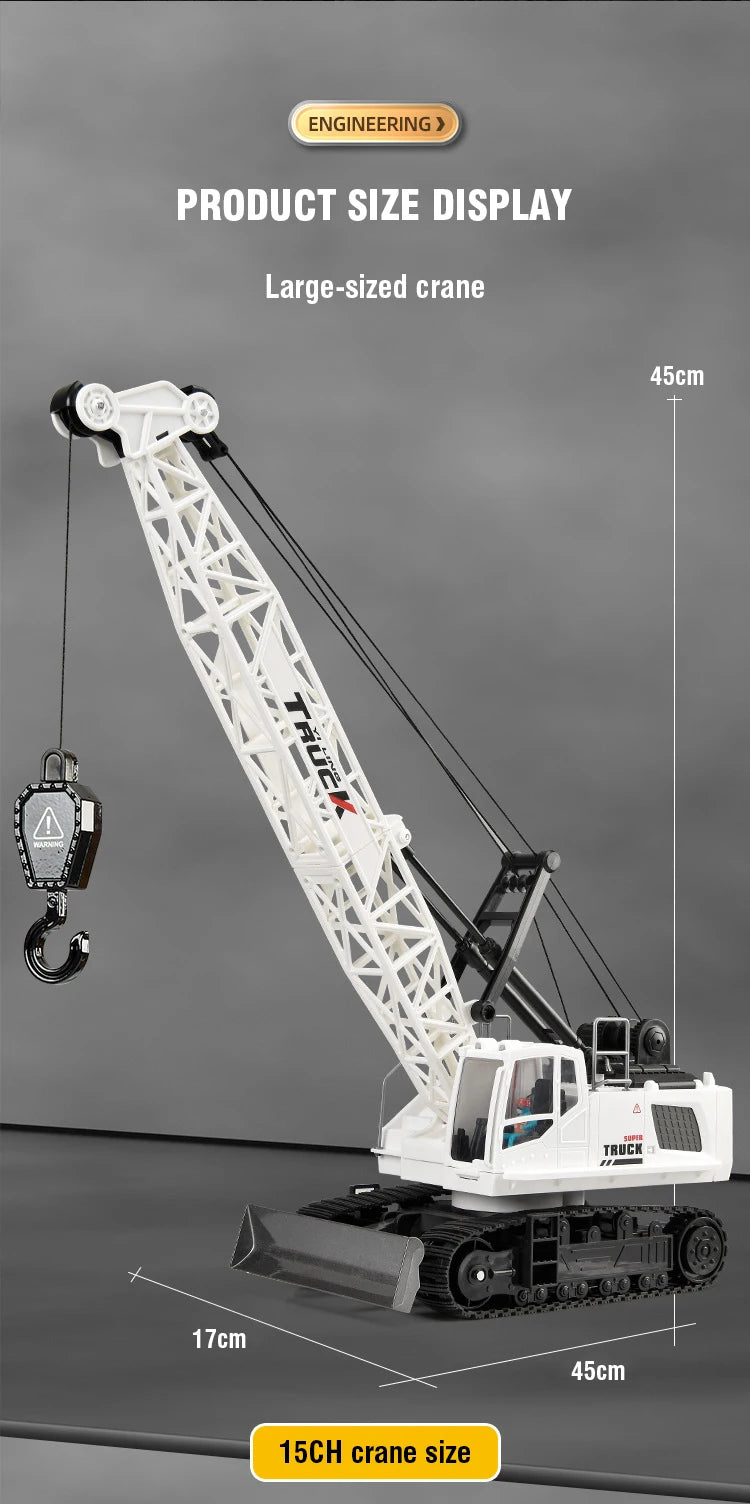 Large-sized white spray crane truck with a long boom and a large bucket, shown against a gray background.