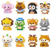 A collection of various Minions and animal-themed figures made of LEGO bricks.