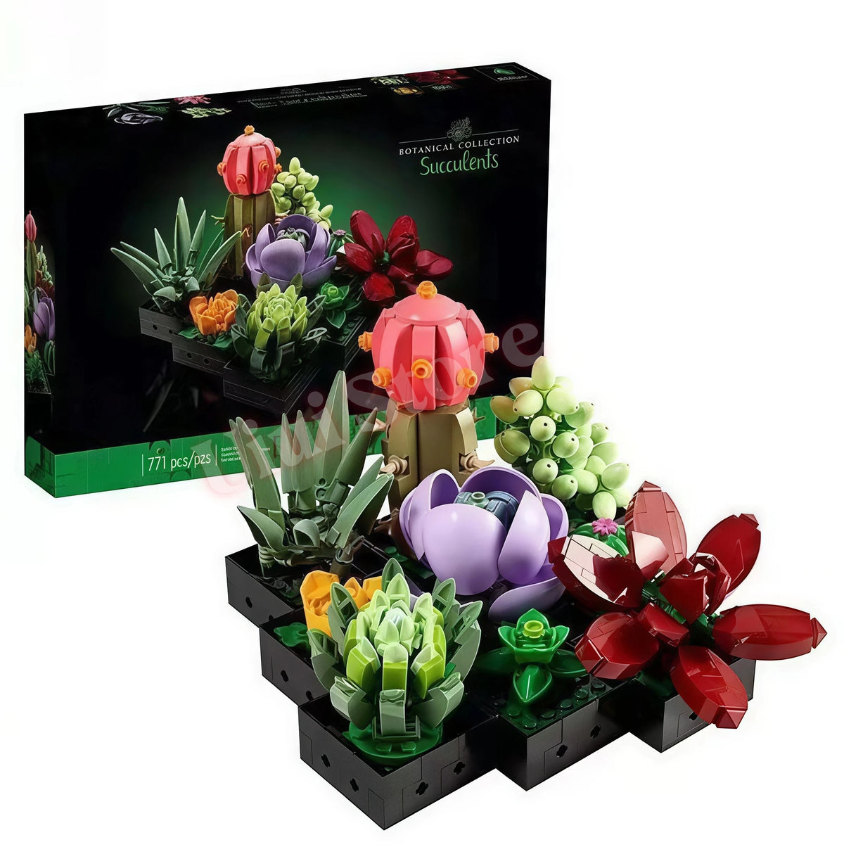 DIY Flower Bouquet Building Blocks Set