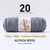 Luxurious Alpaca Wool Blend Yarn — 500g Thick Knitting Yarn
