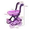 Mini Doll Stroller Trolley with Shoes for 1/12 Scale Dolls