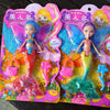 A set of two mermaid princess dolls with colorful tails and wings for imaginative play.