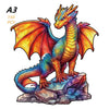 Wooden Animal Jigsaw Puzzle for Kids and Adults