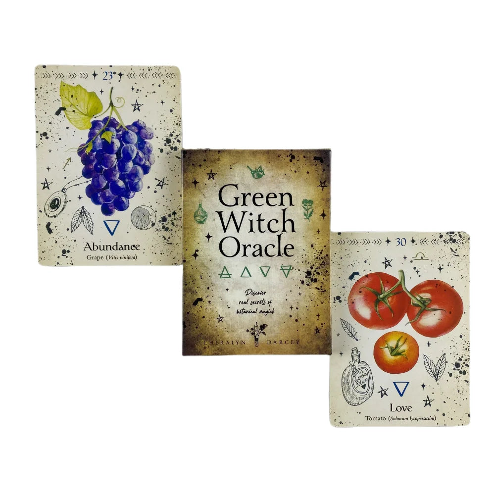 Green Witch Oracle Card Deck for Divination and Self-Reflection
