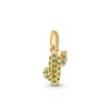 Gold charm bracelet featuring pendants shaped like an elephant, key, butterfly, and heart.