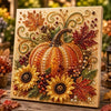 Autumn Pumpkin 5D Pearl Painting Kit with Frame