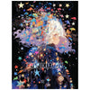 A diamond painting artwork featuring a white-haired figure surrounded by colorful, sparkling elements against a dark backgrou